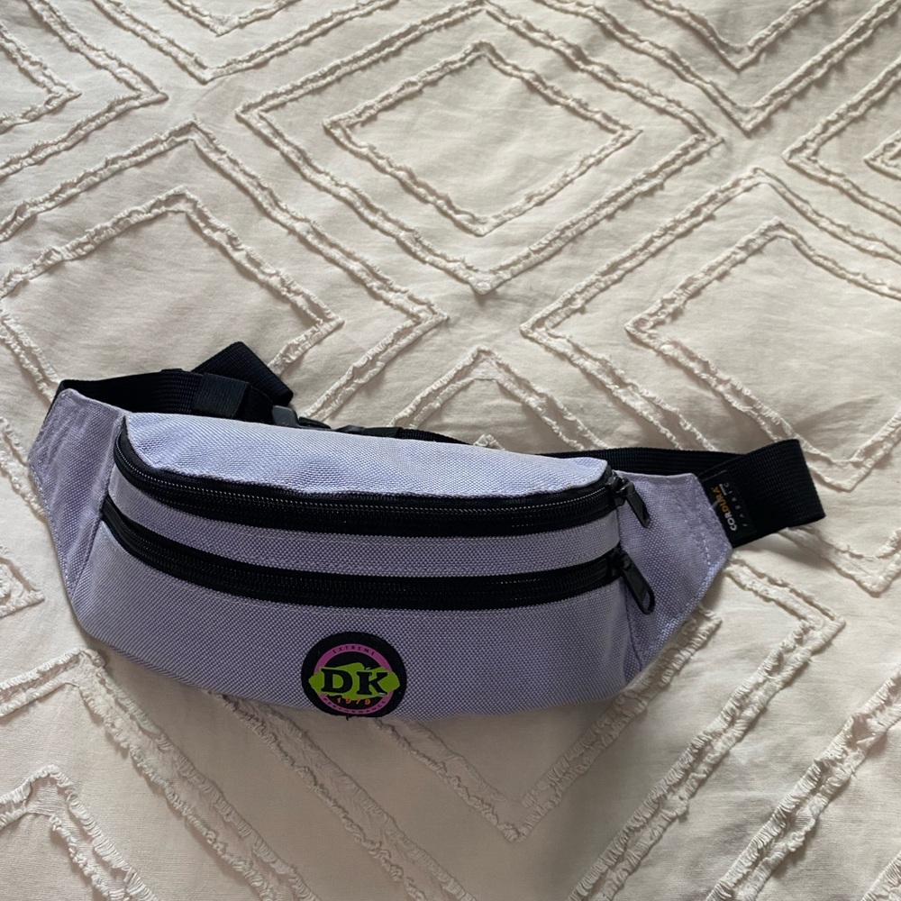 DK Purple and Black Waist Bag